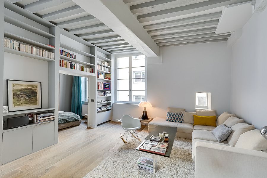 Historic apartment in paris gets a beautiful modern revamp 518ce