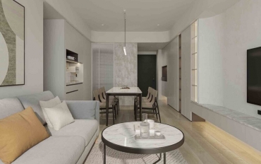 圓弧光影中，純淨北歐家的溫柔日常