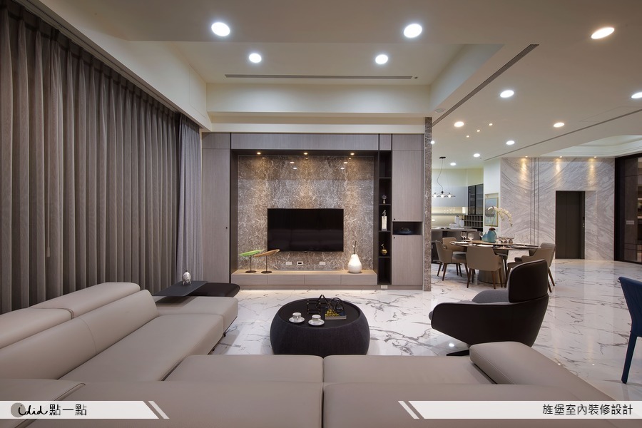iDiD點一點室內設計 - Muse Design Awards金獎:寬敞布局自地自建 展現豪宅舒適大器