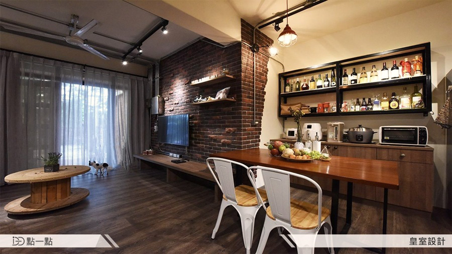 Idid點一點室內設計 26坪隨興不羈復古工業風住宅