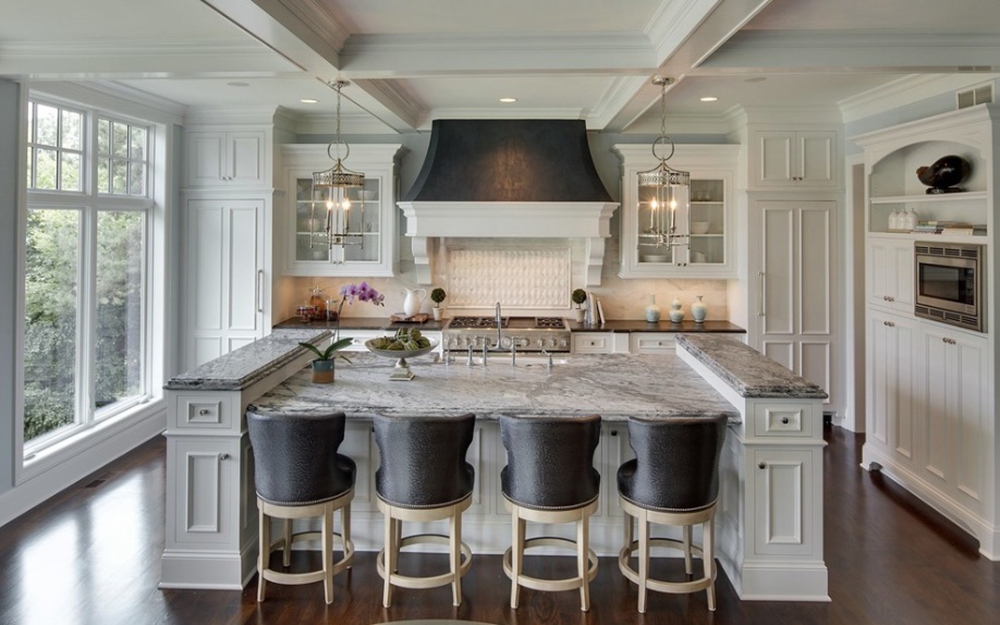 all white kitchen black accents 5fd7d