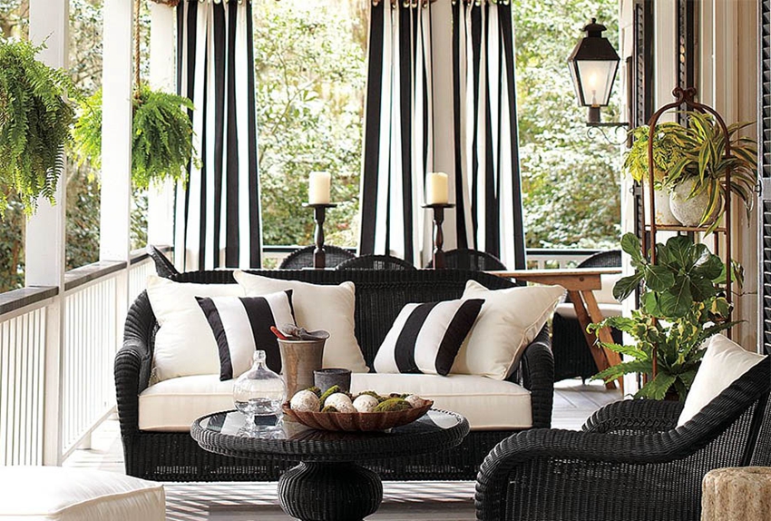striped outdoor curtains d3980