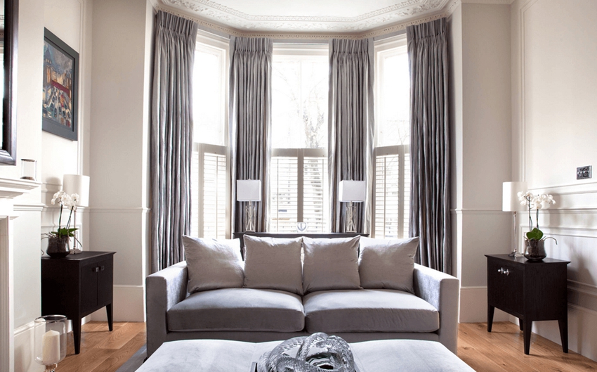 tall grey curtains 90447